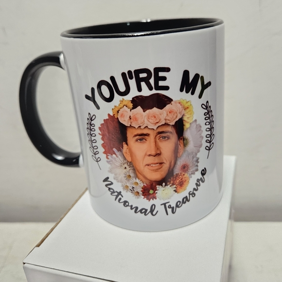 Nicholas Cage YOU'RE MY National Treasure brand new 11oz coffee mug TAMDG GIFET - Picture 2 of 6